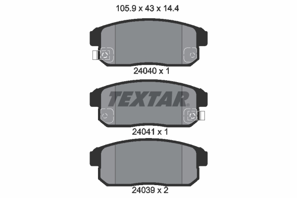 Set placute frana,frana disc 2404001 TEXTAR