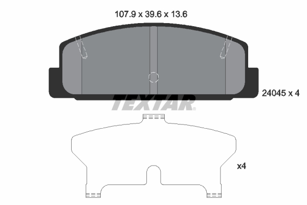 Set placute frana,frana disc 2404501 TEXTAR