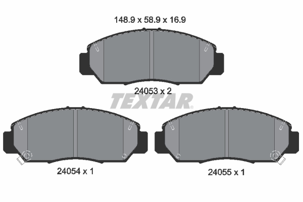 Set placute frana,frana disc 2405301 TEXTAR