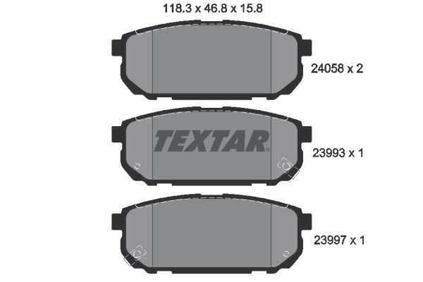 Set placute frana,frana disc 2405801 TEXTAR