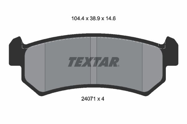 Set placute frana,frana disc 2407101 TEXTAR