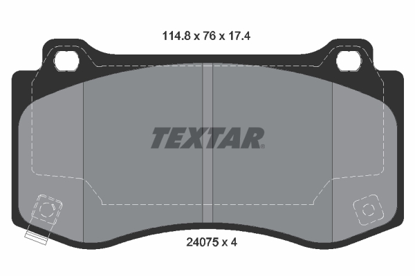 Set placute frana,frana disc 2407501 TEXTAR