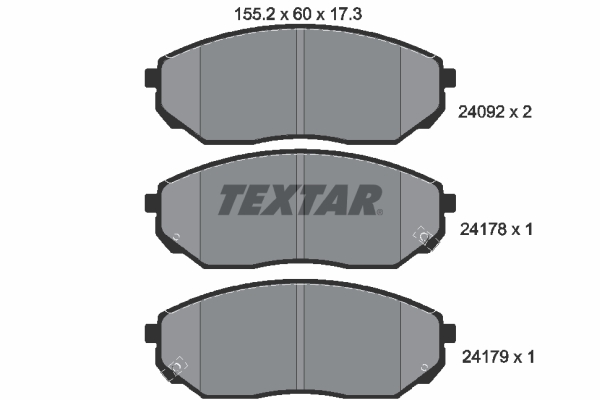 Set placute frana,frana disc 2409201 TEXTAR