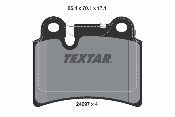 Set placute frana,frana disc 2409701 TEXTAR