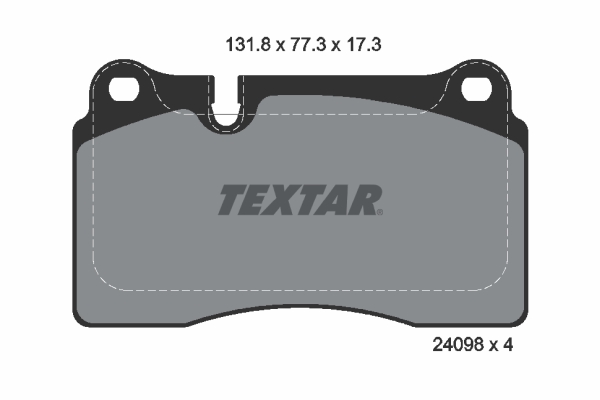 Set placute frana,frana disc 2409801 TEXTAR