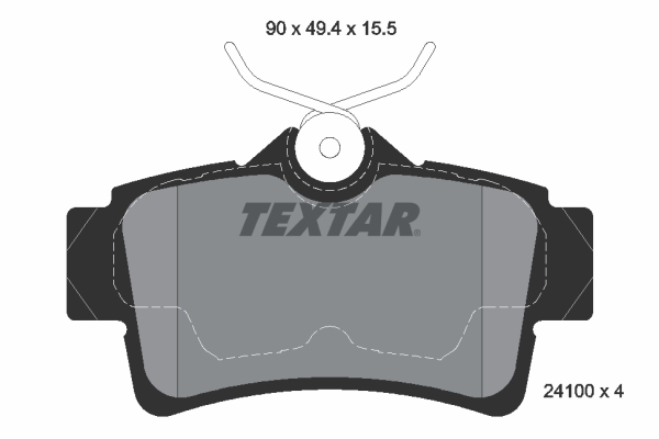 set placute frana,frana disc 2410001 TEXTAR