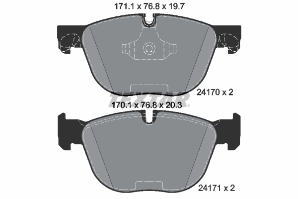 Set placute frana,frana disc 2417001 TEXTAR