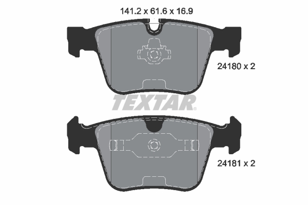 Set placute frana,frana disc 2418001 TEXTAR