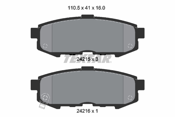 Set placute frana,frana disc 2421501 TEXTAR