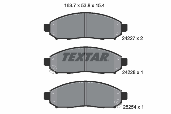 Set placute frana,frana disc 2422704 TEXTAR