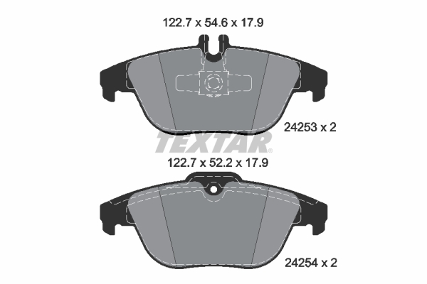 Set placute frana,frana disc 2425381 TEXTAR