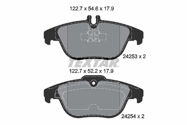 Set placute frana,frana disc 2425301 TEXTAR