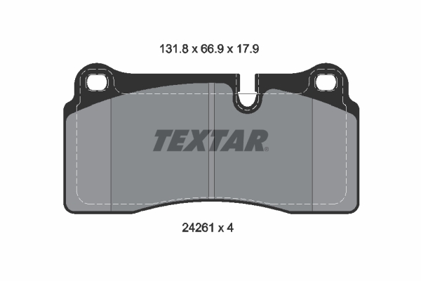 set placute frana,frana disc 2426101 TEXTAR