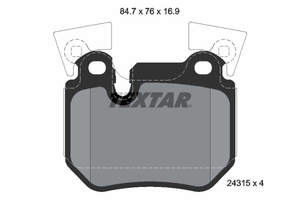 Set placute frana,frana disc 2431501 TEXTAR