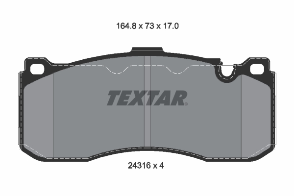 Set placute frana,frana disc 2431601 TEXTAR