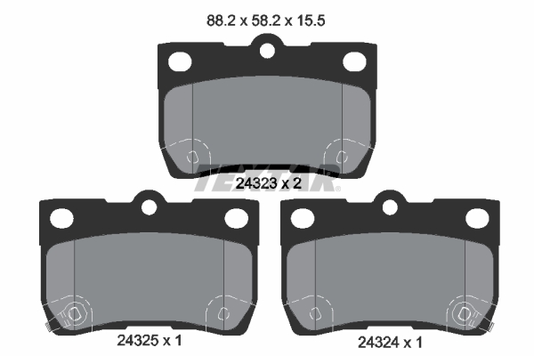 Set placute frana,frana disc 2432301 TEXTAR