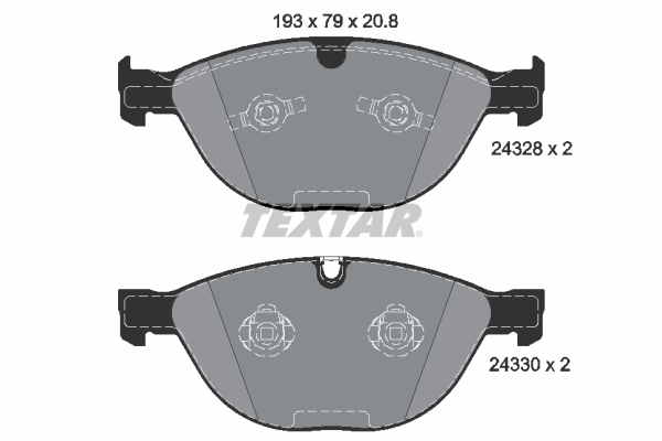 Set placute frana,frana disc 2432801 TEXTAR