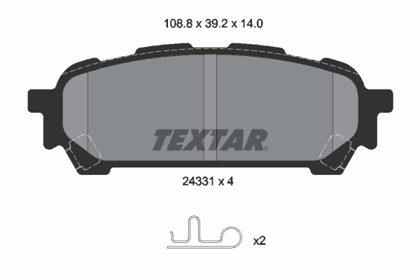 Set placute frana,frana disc 2433101 TEXTAR