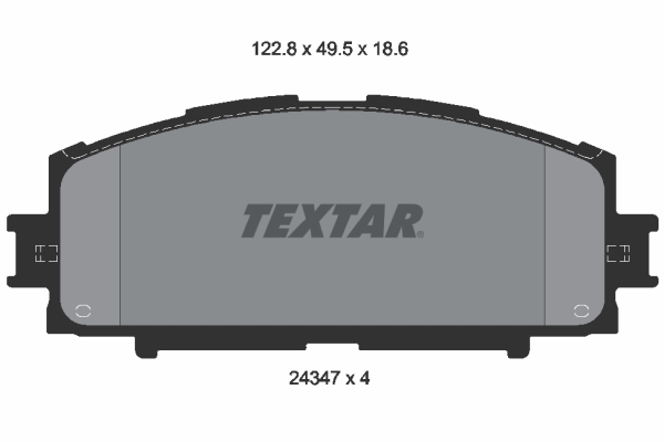 Set placute frana,frana disc 2434701 TEXTAR