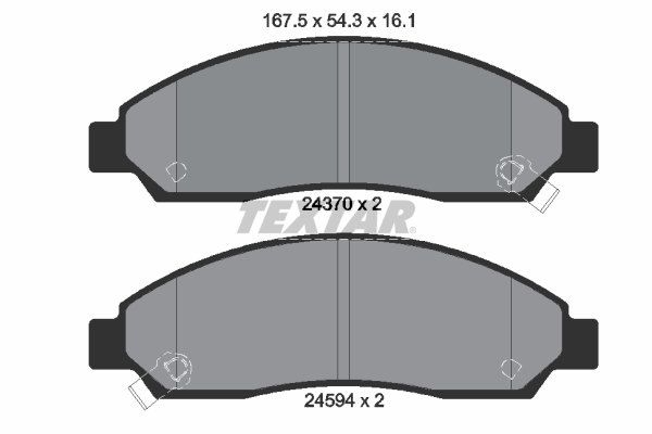 Set placute frana,frana disc 2437001 TEXTAR