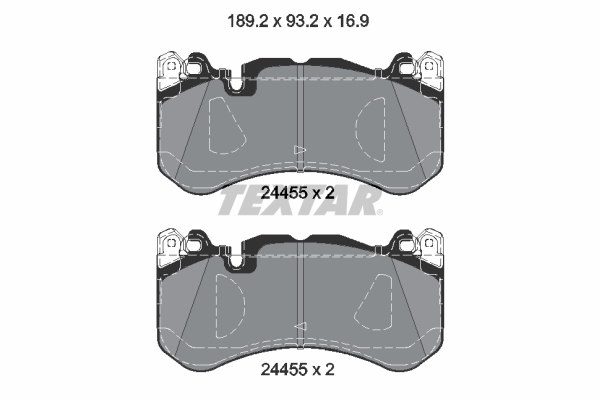 Set placute frana,frana disc 2445505 TEXTAR