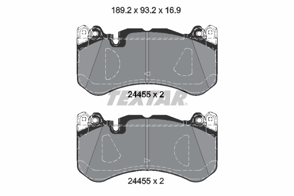 Set placute frana,frana disc 2445503 TEXTAR