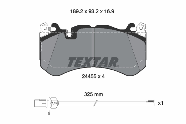 Set placute frana,frana disc 2445501 TEXTAR