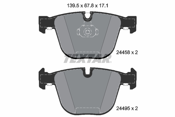 Set placute frana,frana disc 2445801 TEXTAR