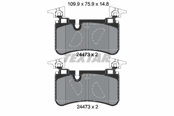 Set placute frana,frana disc 2447301 TEXTAR