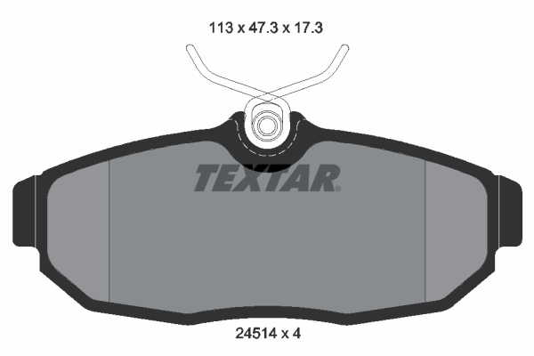 Set placute frana,frana disc 2451401 TEXTAR