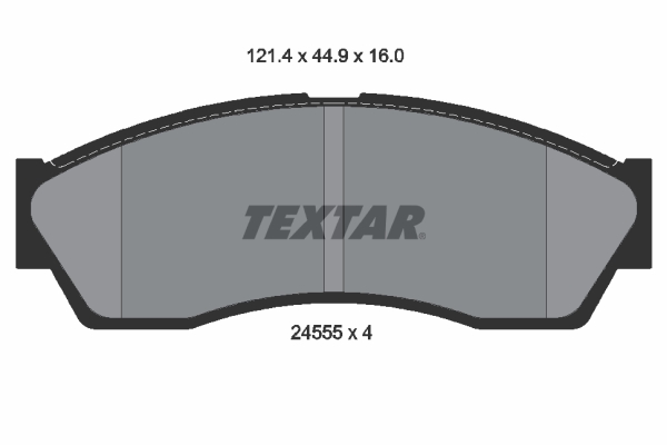 set placute frana,frana disc 2455501 TEXTAR