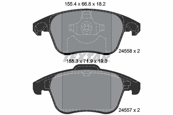 Set placute frana,frana disc 2455801 TEXTAR