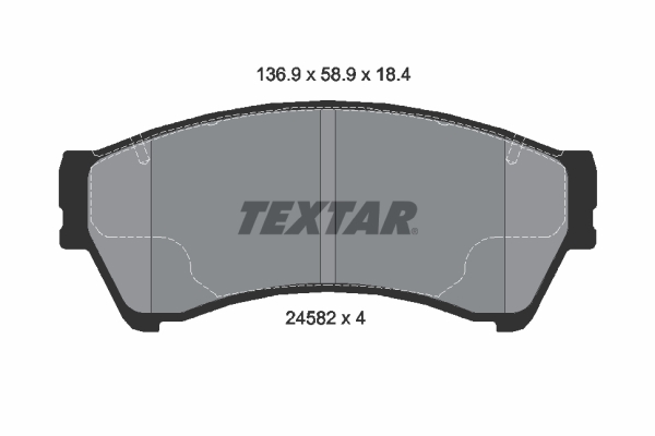 Set placute frana,frana disc 2458201 TEXTAR