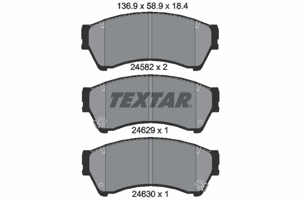 Set placute frana,frana disc 2458202 TEXTAR