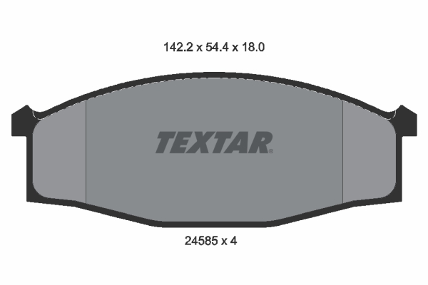 set placute frana,frana disc 2458501 TEXTAR
