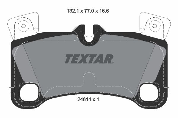 Set placute frana,frana disc 2461401 TEXTAR