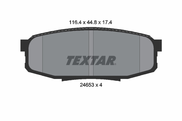 Set placute frana,frana disc 2465301 TEXTAR