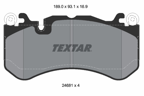 Set placute frana,frana disc 2468101 TEXTAR