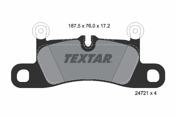 Set placute frana,frana disc 2472101 TEXTAR