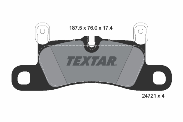 Set placute frana,frana disc 2472102 TEXTAR