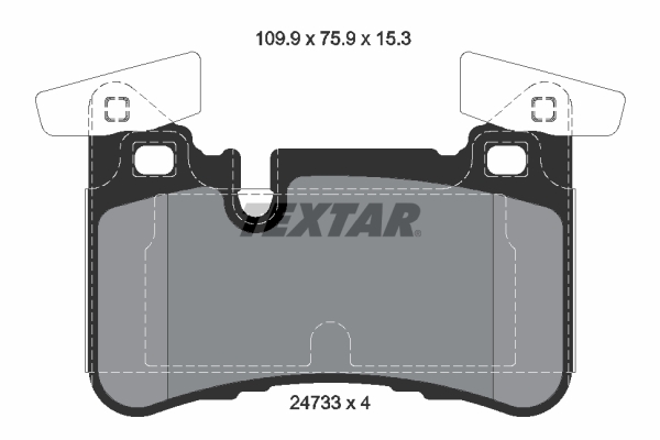 Set placute frana,frana disc 2473301 TEXTAR