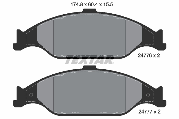 Set placute frana,frana disc 2477601 TEXTAR