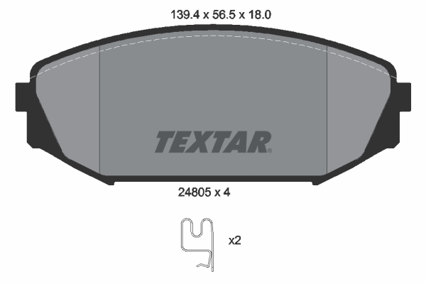 Set placute frana,frana disc 2480501 TEXTAR