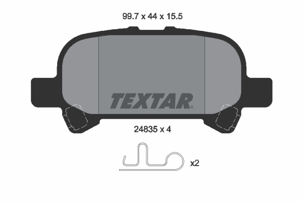 Set placute frana,frana disc 2483501 TEXTAR