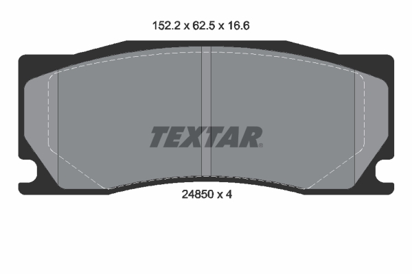 set placute frana,frana disc 2485001 TEXTAR