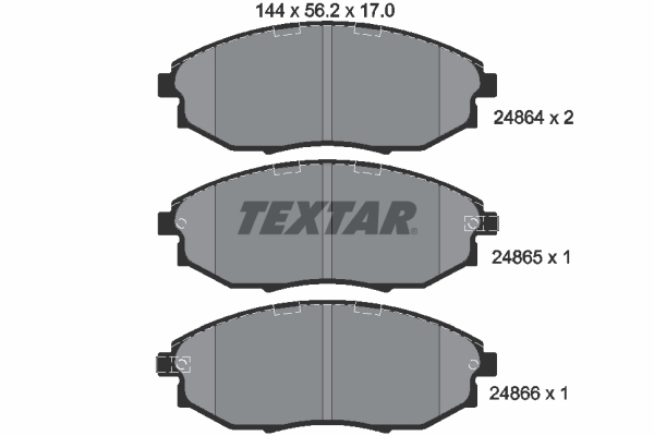 Set placute frana,frana disc 2486401 TEXTAR