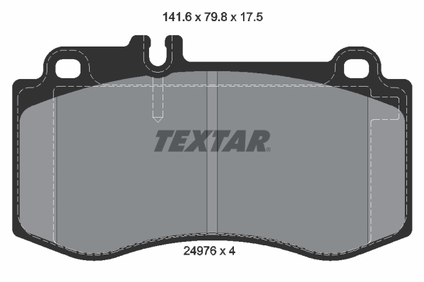 Set placute frana,frana disc 2497601 TEXTAR