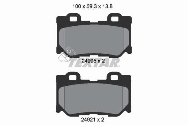 Set placute frana,frana disc 2499501 TEXTAR