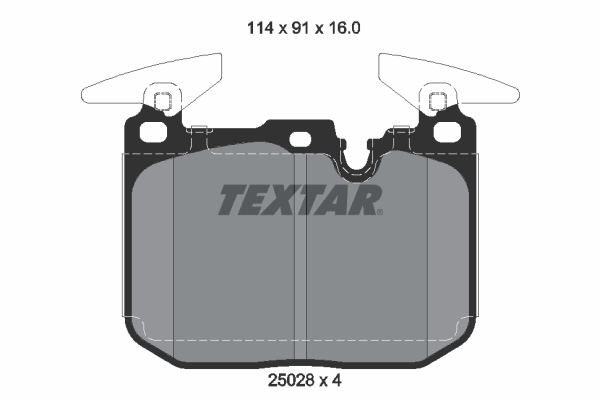 Set placute frana,frana disc 2502807 TEXTAR