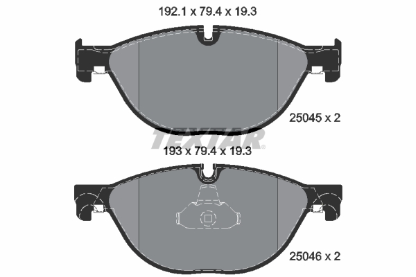 Set placute frana,frana disc 2504501 TEXTAR